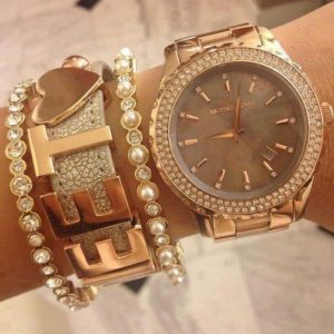How to Stack Bracelets with a Watch