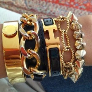 Stacked Gold Bracelets