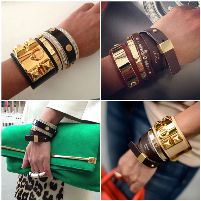 Stacked Leather Bracelets