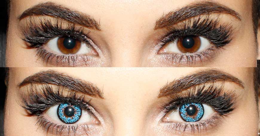 Blue Contacts for Brown Eyes