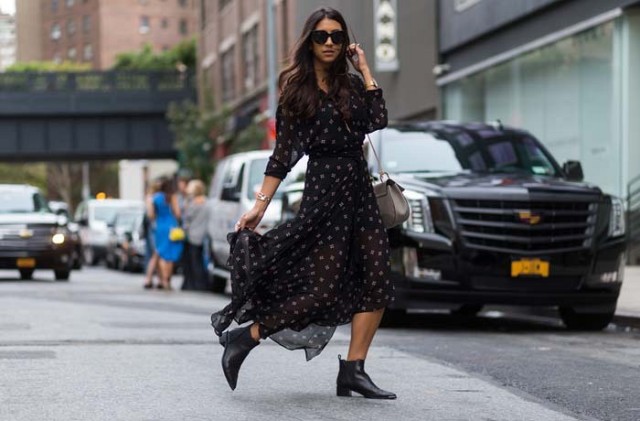 How to Wear Chelsea Boots with Dresses