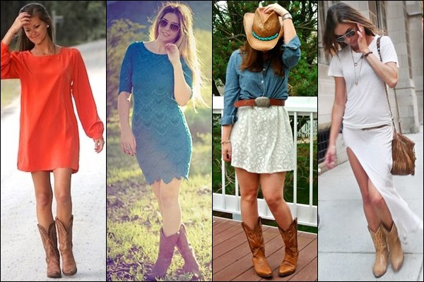 dresses that look good with cowgirl boots