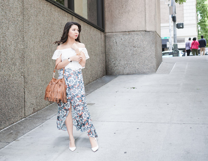 Off Shoulder Top and Skirt