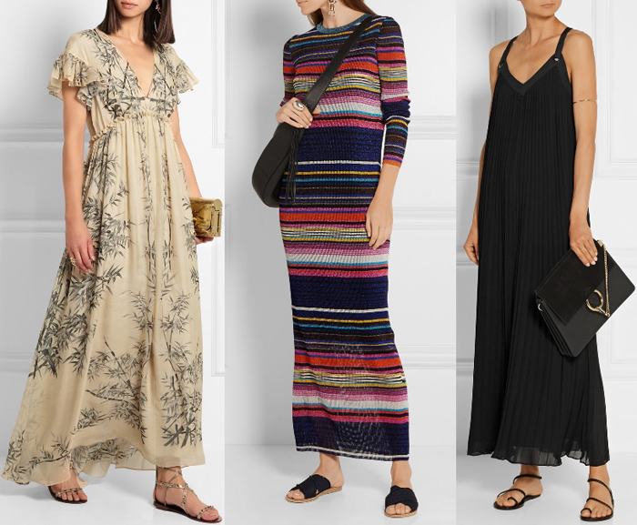 types of maxi dresses