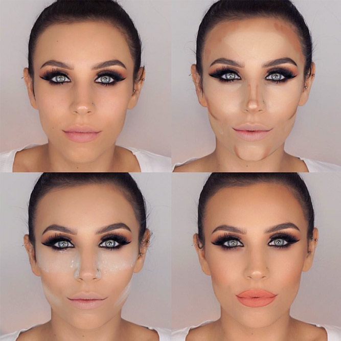 How to Contour an Oval Face