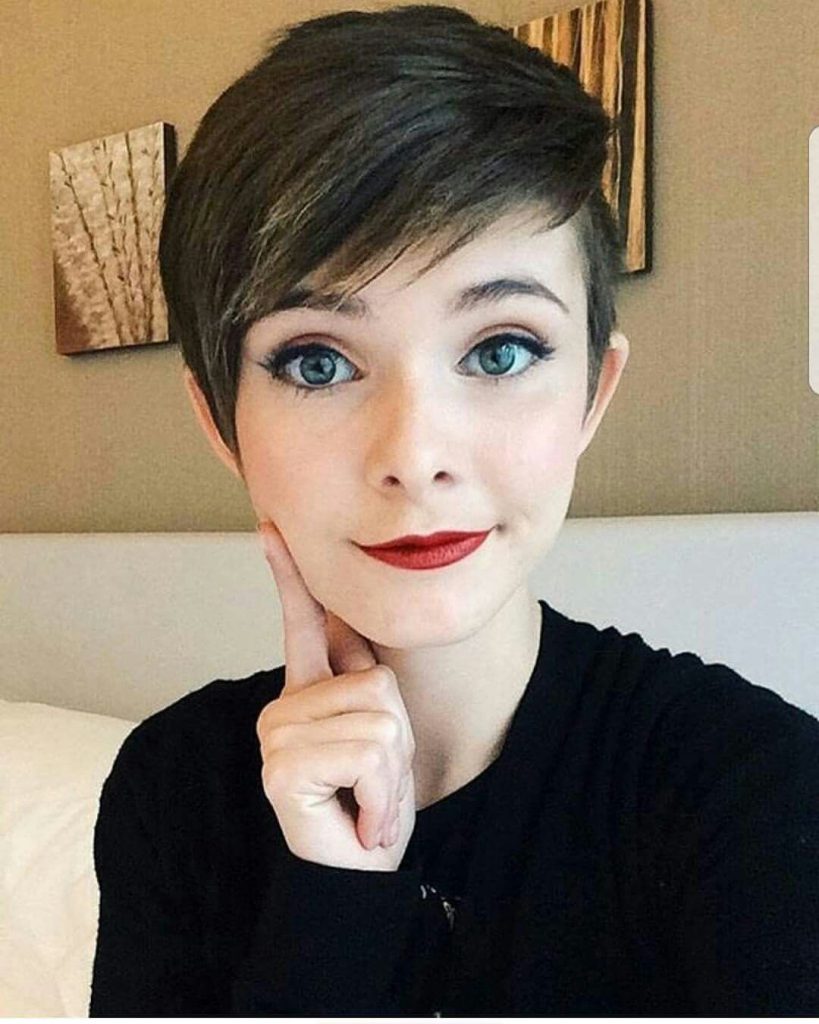 Side Parting to Style Pixie Cut