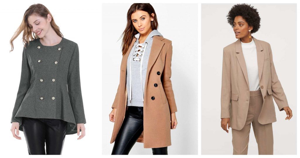 Coats and Jackets for Inverted Triangle Body Shape