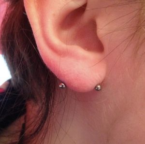 Transverse Lobe Piercing