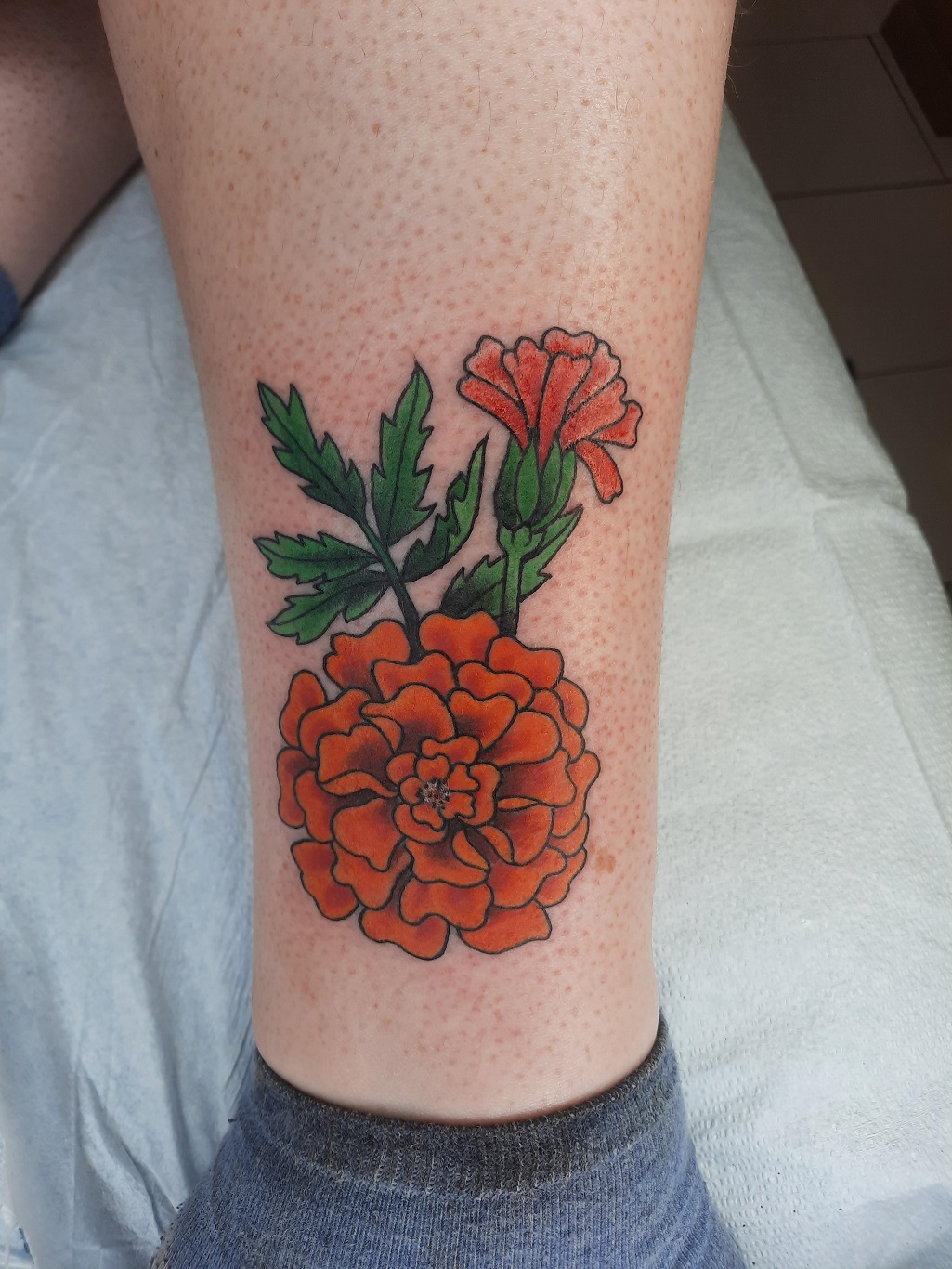 marigold tattoo  design ideas and meaning  WithTattocom